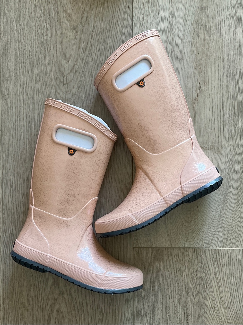 Bogs Kids Rose Pink Pull-On Rain Boots